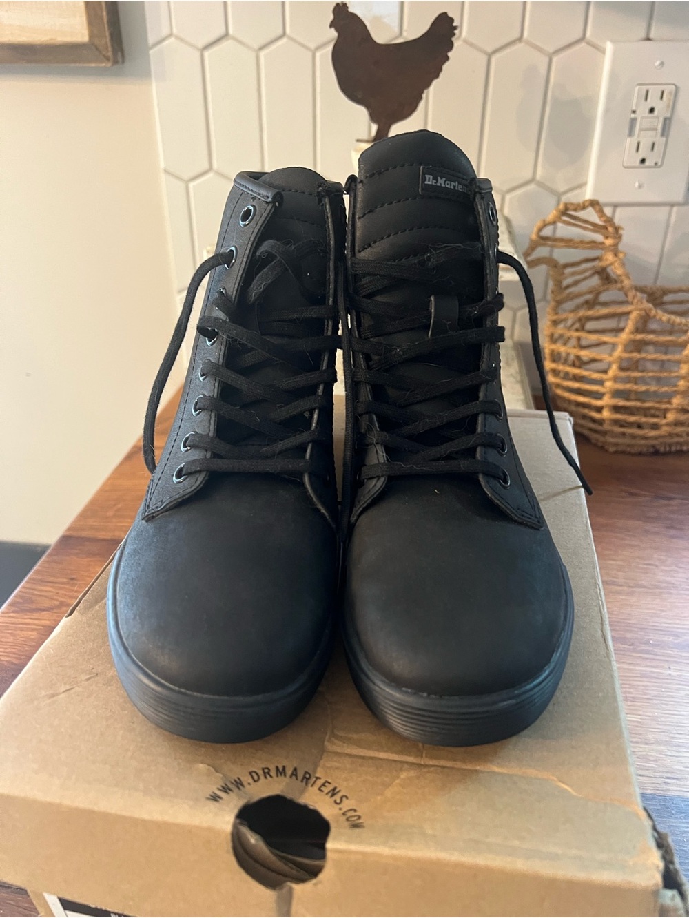 Dr. MartensBlack Leather High-Top Casual Boots